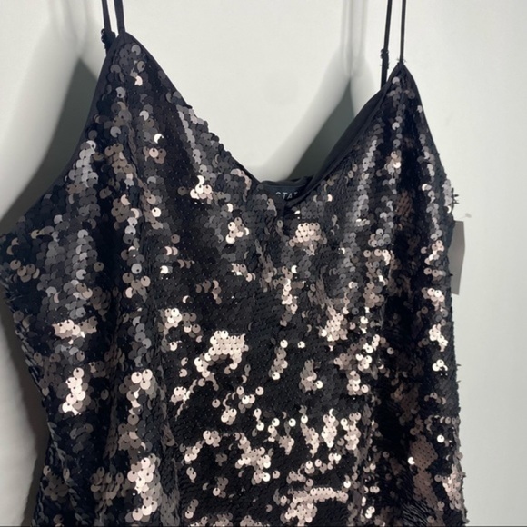 1. State NEW Bronze Sequin Cami Tank Top - Picture 3 of 6